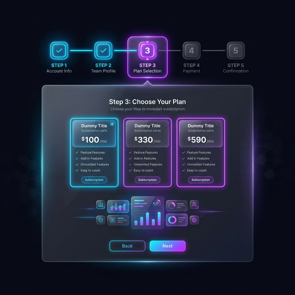 Step by step Flow Mockup